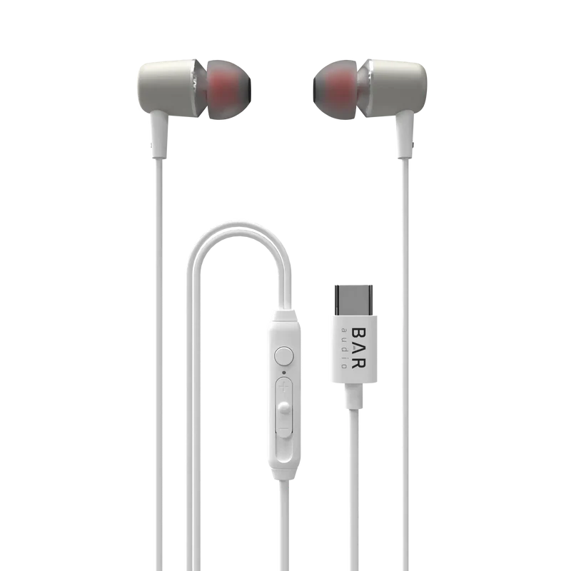 Bar Audio by cellhelmet - USB-C In-Ear Wired Headphones (White) (Halo icon sha256 630016b1d35742705046ef79fea5cadfcbd8505d1e7092fe0ed9267b68e45cf7)