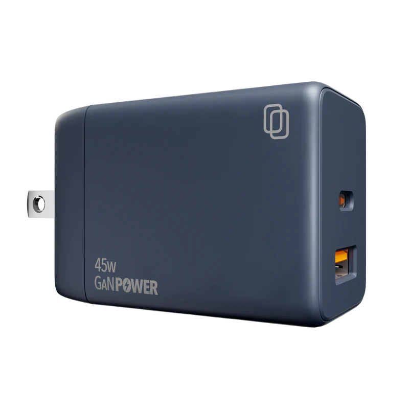 Dual Port 45W GaN Wall Charger (Type A + Type C) (Halo icon sha256 00b8270fe6259b62f29ebb804c9b9da78f96111d10b3b581a5ddb2a77d73afe2)