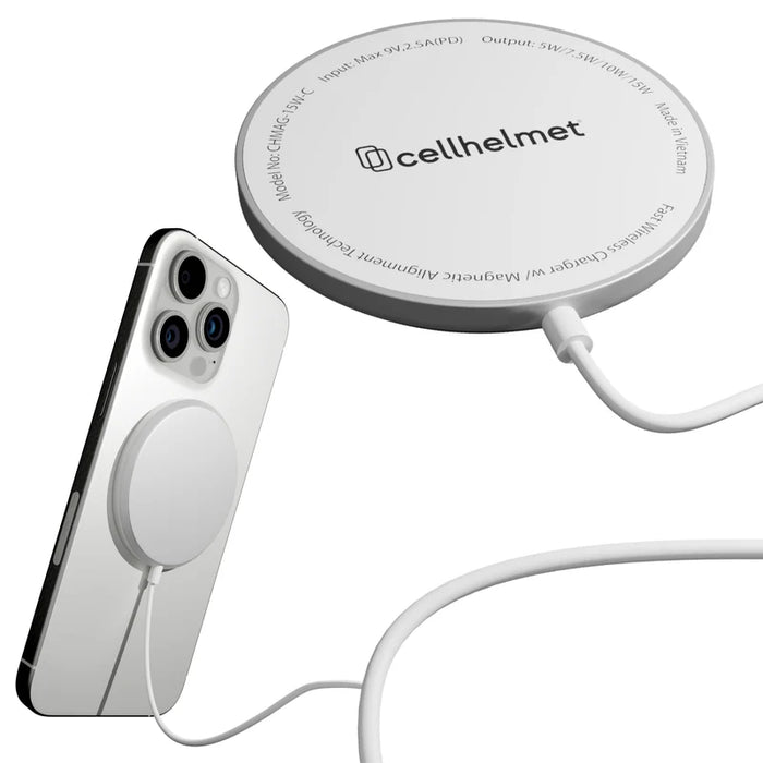 Fast Wireless Charging Pad w/ Magnetic Alignment Technology - Aluminum w/ Glass Surface (15W) (Halo icon sha256 4a087b72c2a71b900c5d66cc3471d8443804a2e55ffd97004eca0f7a900bdf2e)