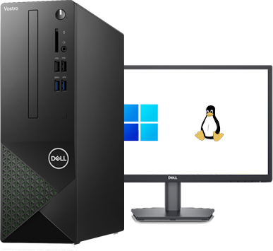Windows and Linux desktop computer